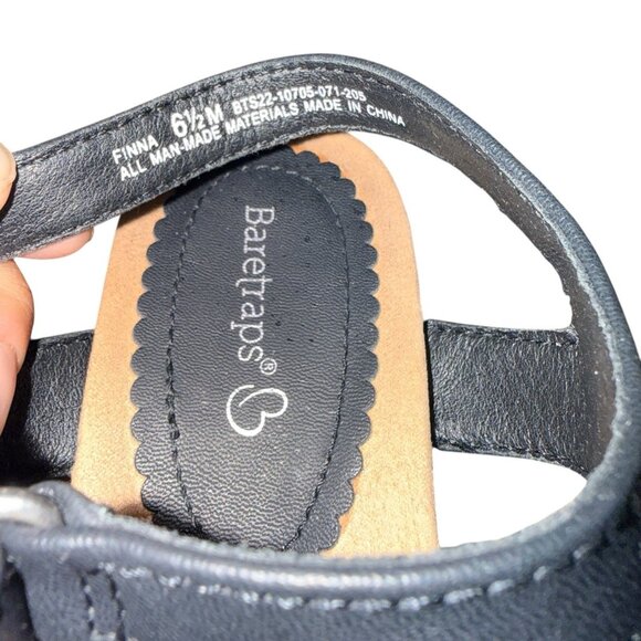 Baretraps Sandals Womens 6.5 M Strappy Comfort Insole Leather Finna Wedge Shoes - Picture 6 of 6